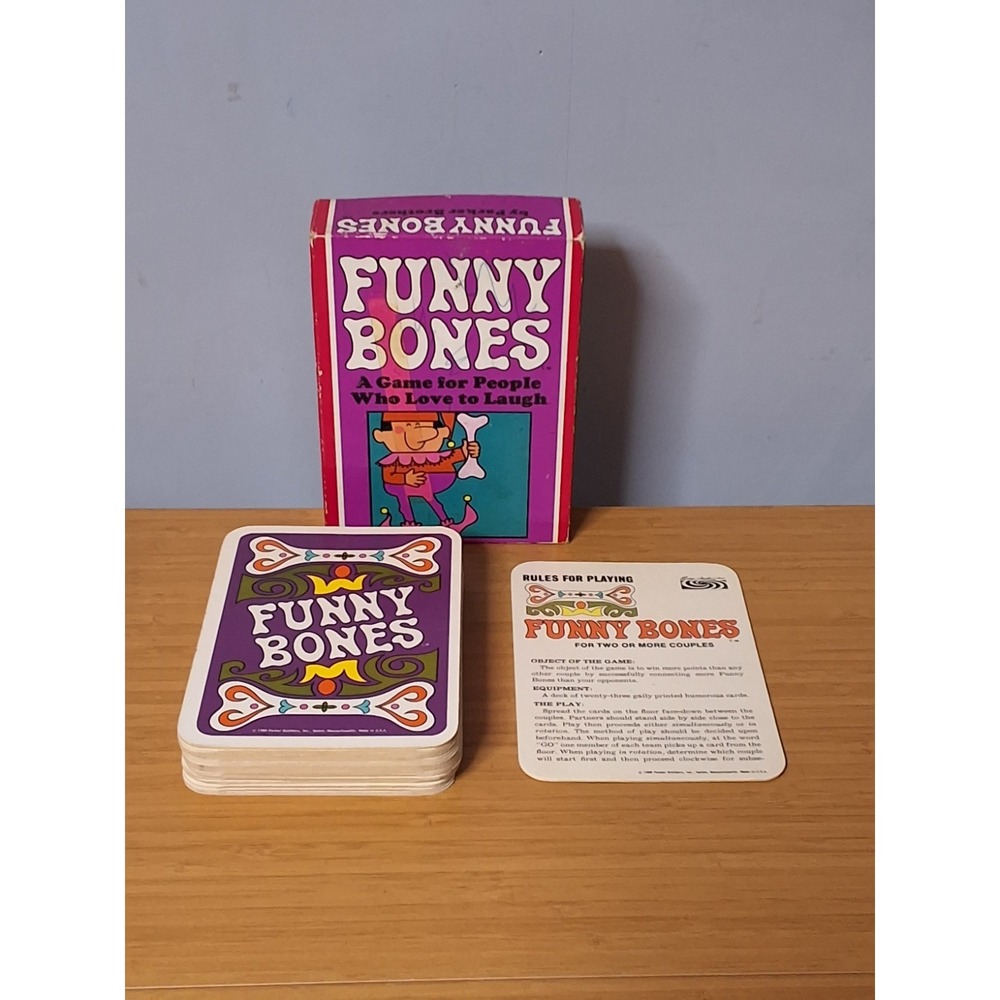Vintage‎ 1971 Parker Brother's Funny Bones Game. COMPLETE!